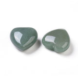 Green Aventurine Heart 25mm - Comfort, Luck, Healing and Love - Crystal healing
