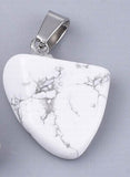 Howlite - Small Free Form Tumbled Stone Necklace