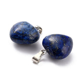 Lapis Lazuli Puff Heart Pendant - Communication, Intuition and Inner Power - Healing Crystal - Gift Idea