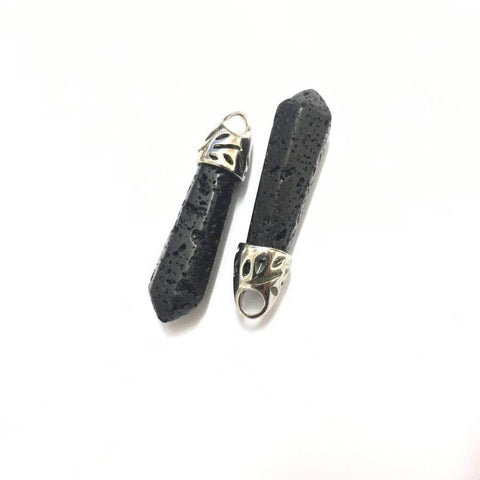 LAVA STONE Terminated Point Necklace