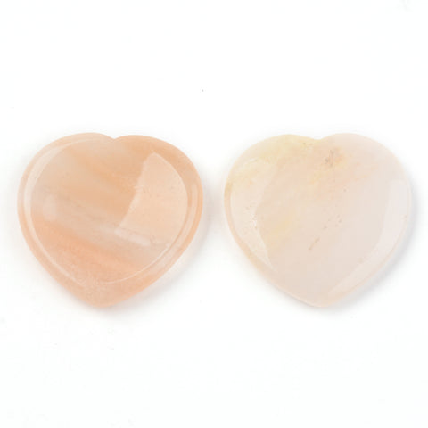 Pink Aventurine Heart Shaped Thumb Worry Stone 40mm - Happiness, Prosperity, Compassion and Love - Healing Crystal - Gift Idea