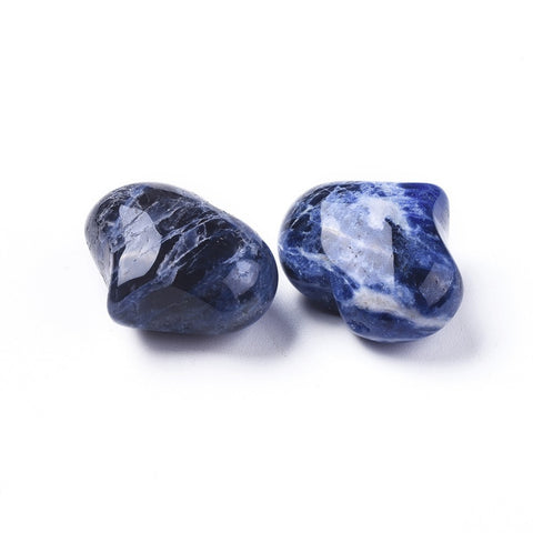 Sodalite Crystal Heart 25mm - Intuition, Focuses Energy and Guidance - Crystal Healing