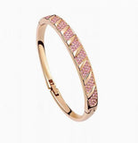 New PAVE Crystal Bangle Bracelet - 18k Gold Plate - made with Swarovski Crystal Elements - Christmas Gift idea