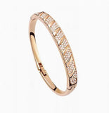 New PAVE Crystal Bangle Bracelet - 18k Gold Plate - made with Swarovski Crystal Elements - Christmas Gift idea