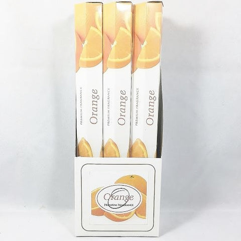 ORANGE Incense Sticks - Premium Fragrance - Handmade