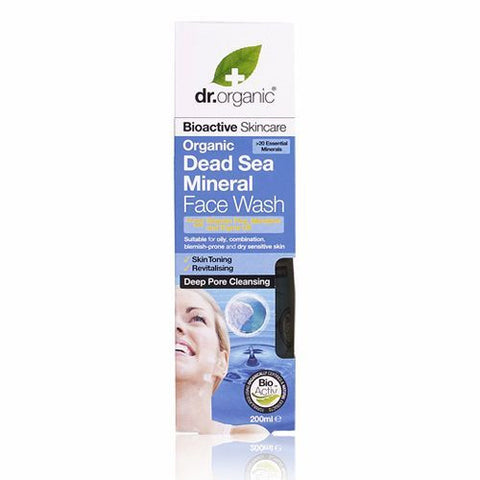 Dr Organic Dead Sea Minerals Face Wash 200ml