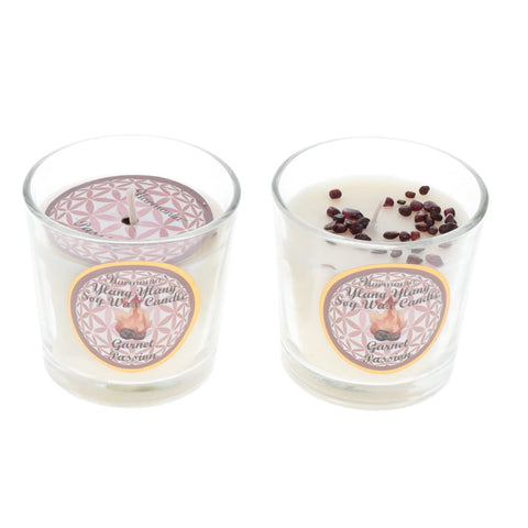PASSION Crystal Scented Votive Candle - Garnet and Ylang Ylang