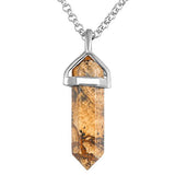 Picture Jasper Double Point Necklace - Free in - Knowledge, Grounding and Harmony - Crystal Healing