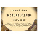 Picture Jasper Tumbled Stone - Knowledge, Grounding and Harmony - Crystal Healing