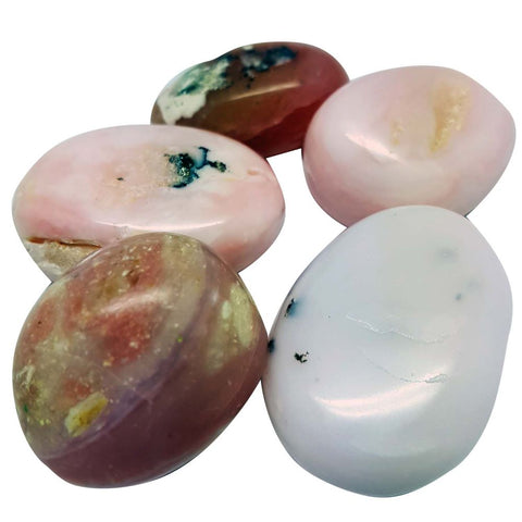 Pink Opal (LARGE) Tumbled Stone -Renewal, Acceptance and Love - Crystal Healing