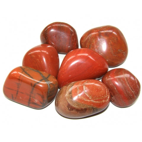 Red Jasper Tumbled Stone - Energy, Protection and Healing