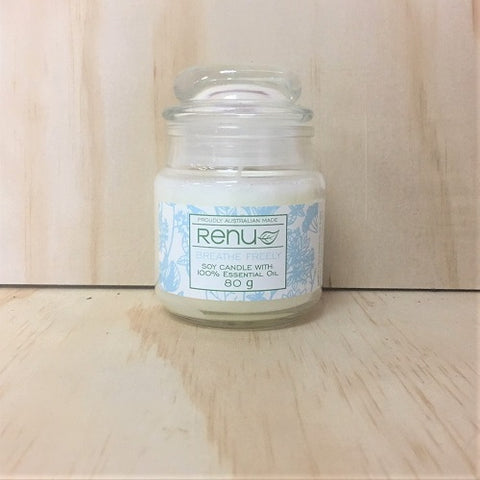 Mini Essential Oil Jar Candle - available in Breathe Freely, Energy, Lullaby and Passion 80g