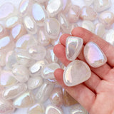Rose Aura Quartz Tumbled Stone MEDIUM - Love, Friendship and Partnership - Crystal Healing