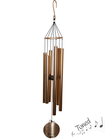Natures Melody Tuned Wind Chime - Rose Gold Metal Tubes - Feng Shui - Home Decor - 100 cm - Mothers Day Gift Idea
