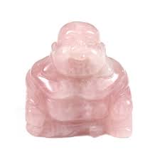 Rose Quartz Mini Buddha-  Love, Friendship and Partnership