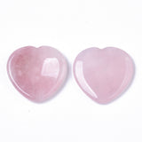 Rose Quartz Heart Shaped Thumb Worry Stone 40mm - Love, Friendship and Partnership - Healing Crystal - Gift Idea