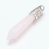 Rose Quartz Point Pendants - Free Chain - Love, Friendship and Partnership - Crystal Healing - Valentines Day Gift Idea