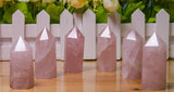 Rose Quartz Generator Obelisk - Point- Wand - Love, Friendship and Happiness - Crystal Healing - Gift Idea