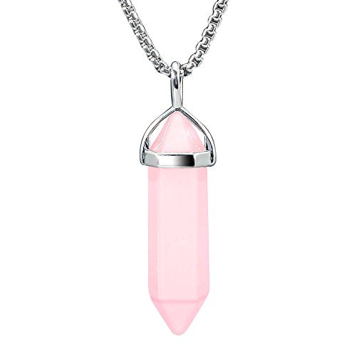 Rose quartz necklace not deals on the high street