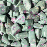 Ruby in Fuschite Tumbled Stone MEDIUM - Protection, Spiritual Communication and Detoxification- Crystal Healing - Gift Idea