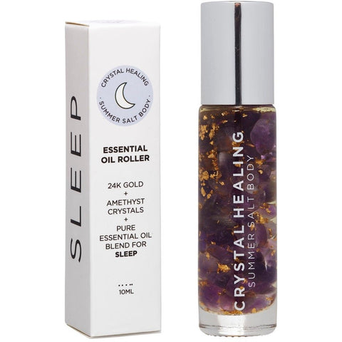 SLEEP AMETHYST Pure Essential Oil Roller Bottle Blend 10ml - 24k Gold - Valentines Day Gift Idea