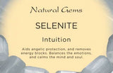Selenite Tumbled Stone - Intuition, Healing, Power and Protection
