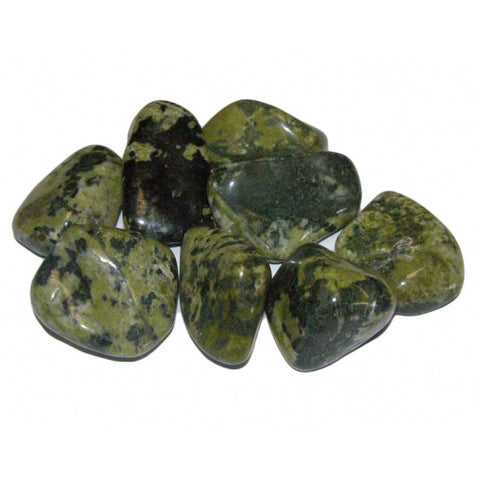 Serpentine Tumbled Stone - Abundance, Manifestation and Healing