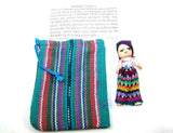 Large Worry Doll in Textile Pouch