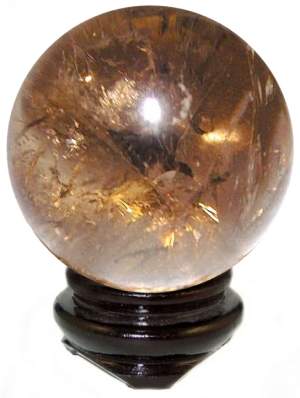 Smokey Quartz Sphere - Stress, Anxiety, Depression and Emotions - Crystal Healing - Gift Idea