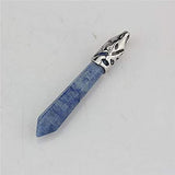 Blue Spot Jasper Point Pendants - Free Chain - Grounding, Healing, Harmony and Inner Strength