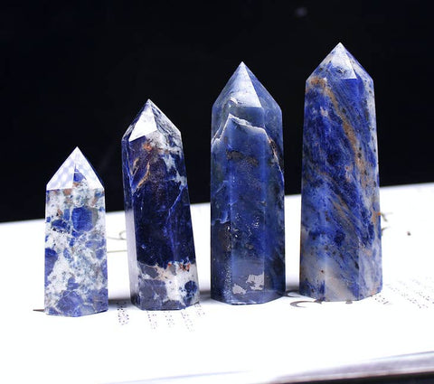 Sodalite Tower Generator Obelisk - Point- Wand - Crystal Healing - Gift Idea