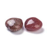 Strawberry Quartz Puff Heart 30mm - Amplifies Intentions, Insight, Love and Understanding - Healing Crystal - Gift Idea