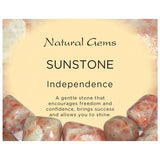 Sunstone (Angola) Tumbled Stone - A Grade - Independance, Courage, Vitality and Self Empowerment