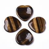 Tiger Eye Heart Shaped Thumb Worry Stone 40mm - Protection, Creativity and Balance - Healing Crystal - Gift Idea