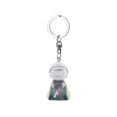 Little Buddha Figurine Keychain - Key Ring - Upon Waking - LIMITED EDITION - GIFT IDEA