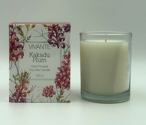 VIVANTE Australiana Kakadu Plum Aromatherapy Soy Candle 230g - The Holistic Shop in Wagga Wagga