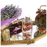 Wild Rose Crystal Infused (Rose Quartz) Body and Facial Oil with 24k Gold and Wild Flowers - 100 ml
