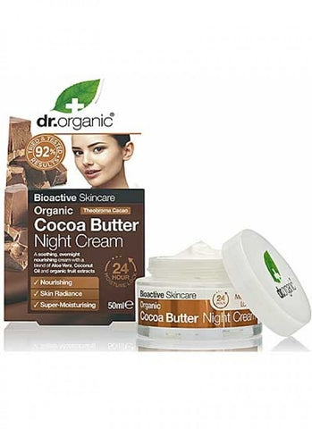 Dr Organic Cocoa Butter Night Cream - 50ml