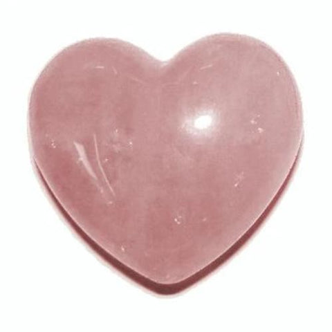 Rose Quartz Heart 40mm - Love,  Friendship and Partnership - Crystal Healing - Valentines Day Gift Idea