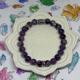 Norse TREE of Life Healing Gemstone Bracelet - AMETHYST - Protection, Courage and Strength