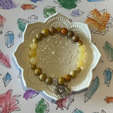 HAPPINESS Sunflower Healing Crystal Gemstone Bracelet - Handcrafted by CALA Designs