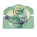 Count your Blessings - Blessing Bracelet - Angelite 10mm - Sterling Silver