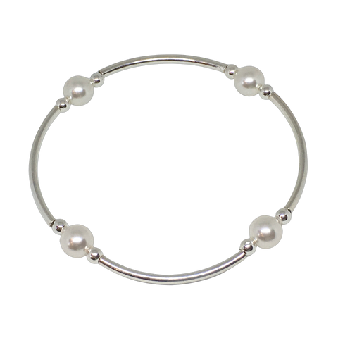 June-Birthday-White-Pearl--Swarovski-Crystal-Bracelets-8mm-by CALA-Designs