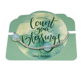 Count your Blessings - Blessing Bracelet - Opalite 10mm - Sterling Silver