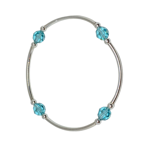 December TURQUOISE Birthstone Bracelet Swarovski Crystal – 8mm