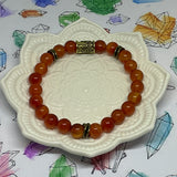 Norse TREE of Life Healing Gemstone Bracelet - CARNELIAN - Vitality, Drive and Fertility
