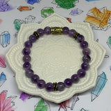 Norse TREE of Life Healing Gemstone Bracelet - AMETHYST - Protection, Courage and Strength