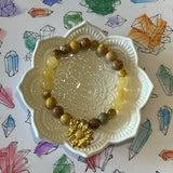 HAPPINESS Sunflower Healing Crystal Gemstone Bracelet - Handcrafted by CALA Designs