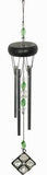 Glitzie Bead Wind Chime - Metal Tubes - Feng Shui - Home Décor - 35cm