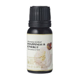 Happiness and Energy Essential Oil Blend - Certified Organic 10ml - Magnesium Bath Flakes